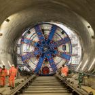 Storbritanniens största infrastrukturprojekt HS2. Ett steg i taget. Bilden visar genombrottet i Chilterntunnel. Foto: HS2