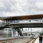 Den godkända anläggningen omfattar plattformarna och det nya dubbelspåret.
Foto: Implenia Sverige AB. Fotograf Jonas Arneson