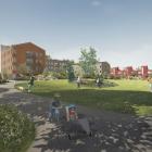 Hagby äng och kulle. Illustration: Österåkers kommun i samarbete med berörda exploatörer och Koncept arkitekt