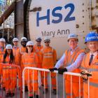 Tunnelborrmaskinen som användes för arbetet fick namnet Mary Ann, ett namn valt av lokalbefolkningen till minne av den brittiska författaren George Eliot, som föddes i regionen. Foto: HS2-projektet
