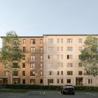 Niam Real Estate och Nordfeldt inleder byggnationen av 131 hyreslägenheter i centrala Upplands Väsby. Bild: Kaminsky Arkitektur, Jacob Henell.
