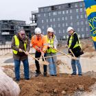 Första spadtaget HSB brf Krita.  Pressbild: HSB Malmö