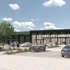 Kv Draglädret 2, visualisering Jägersrovägen från nordost. Bild/ Illustration: Rendering Fojab