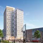 Lahti fasad. Pressbild: Strawberry