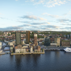 Masthuggskajen. Visionsbild: Kanozi Arkitekter