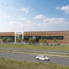 Illustration Grimsholm Innovation Center i Falkenberg. Pressbild: GBJ Bygg AB