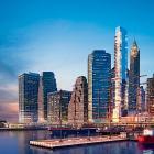 Seaport Residences vid 161 Maiden Lane i New York. Högsta huset i bilden. Ritad av Hill West Architects. Bild: Hill West Architects.