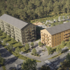 140 lägenheter planeras vid Kronanvägen i Luleå.  Pressbild: Norrlandsfonden
