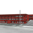 Event - och prestationscenter som ska byggas på Nationalarenan i Östersund. Illustration: Svenska Skidskytteförbundet