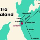 Översiktsbild på var  45 mil kraftledning ska gå. Pressbild: Svenska kraftnät