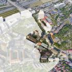Visisonsbild: MölndalaFastighets AB/TMRW: Här är första etappen markerad som planeras vara klar 2027-2028.