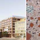 Visionsbild Amphitrite samt fasadprototyp.  Pressbild: Wihlborgs Fastigheter