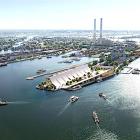 Visualisering av Brise-Vent Havre Harbour Museum, där en tidigare hamnstruktur byggs om till publik kulturmiljö vid kajen i Le Havre. Bild: LYT-X Studio