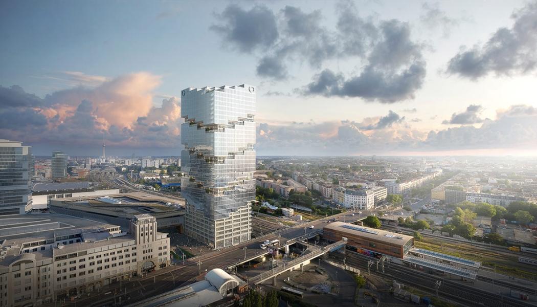 Byggnaden kommer även att ha en våning som tillägnas ideella organisationer. Dessutom installeras moderna dubbelstockshissar från Kone för att optimera rörelseflödet inom byggnaden.   Illustration: Bloomimages Berlin