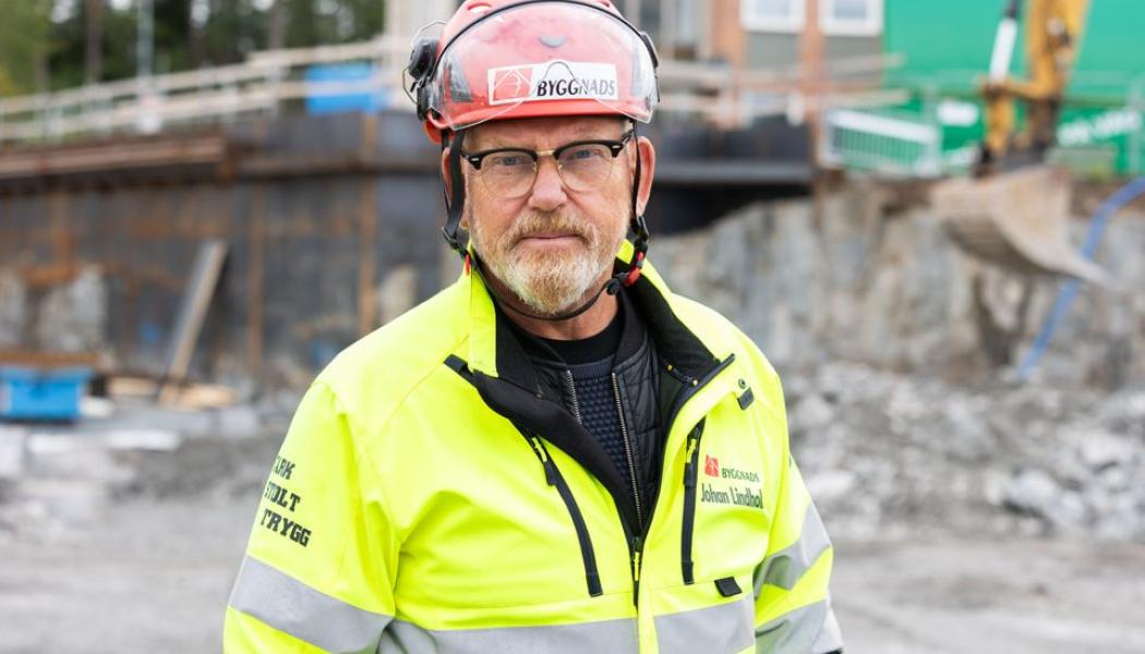Johan Lindholm, förbundsordförande Byggnads