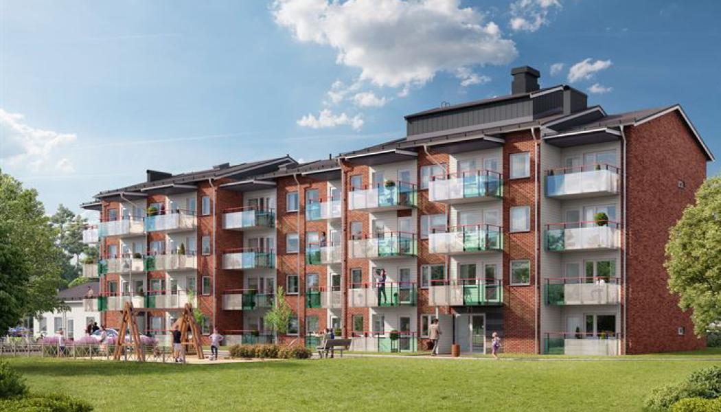 180 miljömärkta lägenheter i Skelleftehamn.