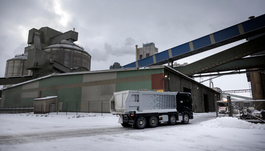 Karl Melander/TT: Cementas fabrik i Slite på Gotland. Arkivbild.