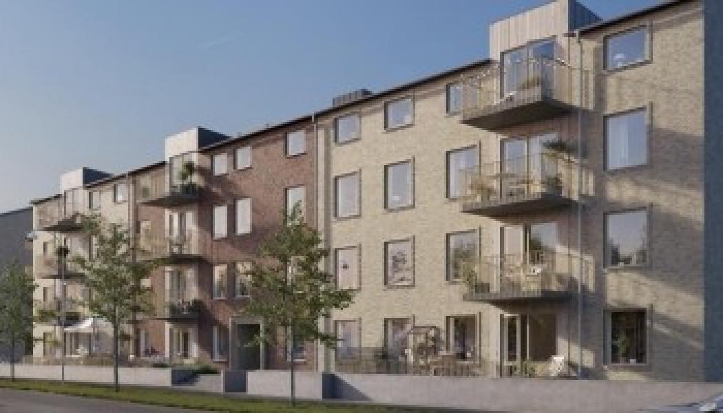 Gatuvy över Esplanaden i Hjärup. Bild: Obos
