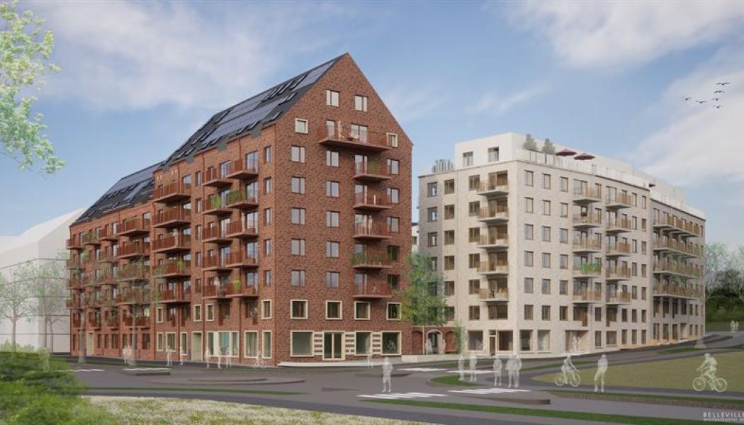 Fotograf: Rendering Belleville Arkitektkontor AB