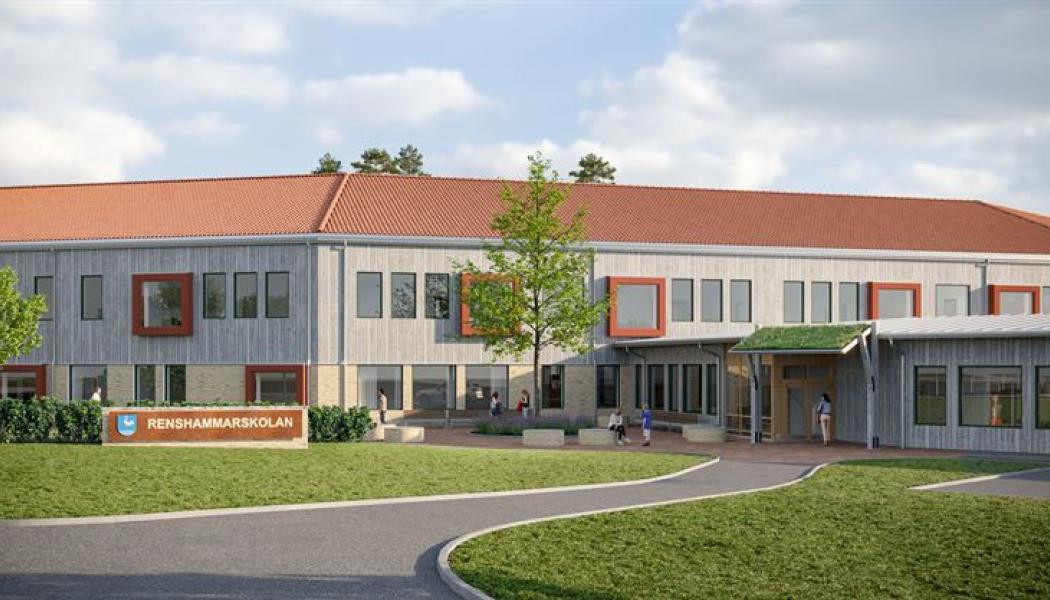 Renshammarskolan. Illustration: Setra