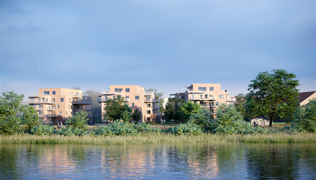 HSB brf Sjöängen. Arkitekt: Sweco Architects. Visualisering: Studio Superb