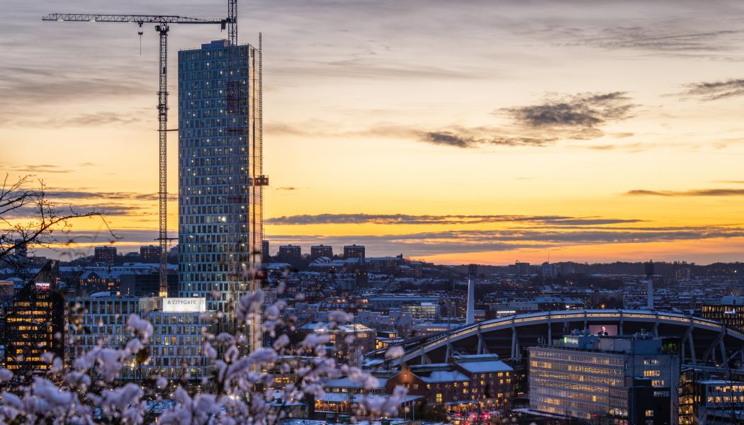 Huset, med sina 36 våningar, står klart under hösten 2022. Bild Markus Esselmark
