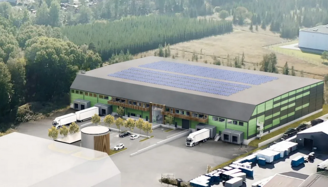 I industriområdet Brunna i Upplands Bro bygger RO-Gruppen logistikfastighet. Illustration: Stendörren Fastigheter