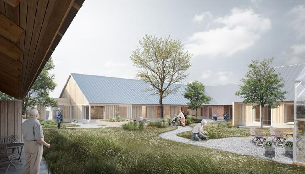 Vendelbocenter i Sindal. Illustration: Cubo Arkitekter