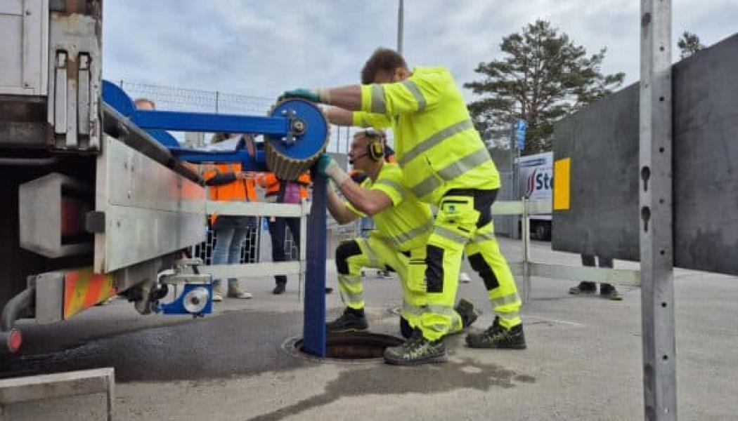 Unikt ledningsförnyelseprojekt igång i Bergsjön i Göteborg. Foto: Aarsleff