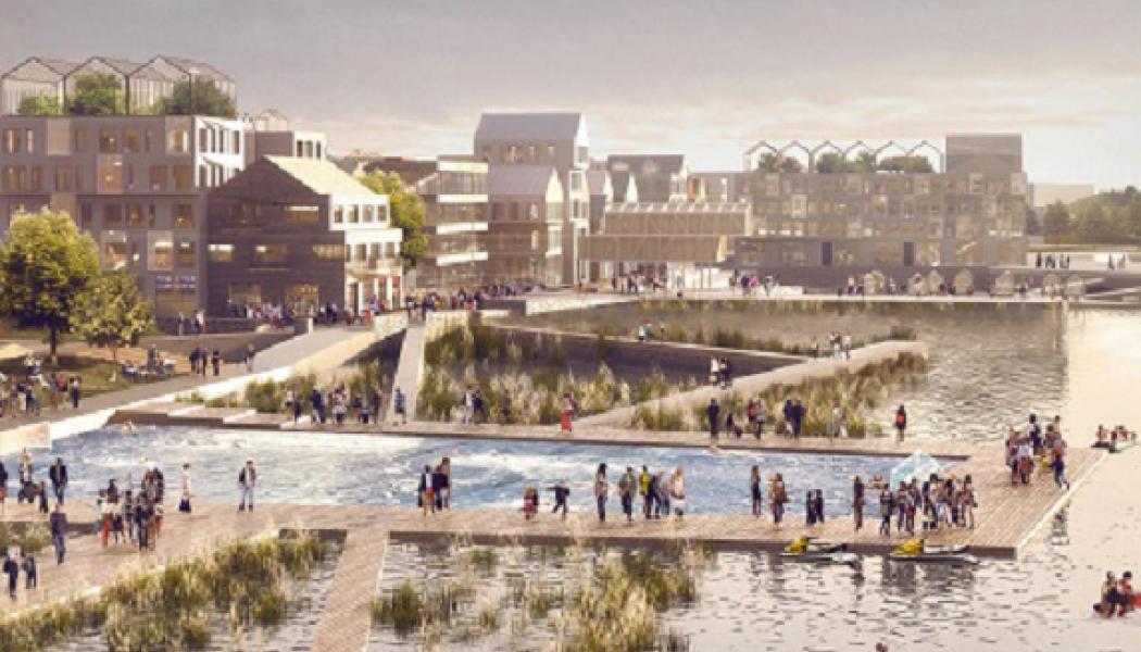 Västerport är namnet på Varbergs nya havsnära stadsdel.