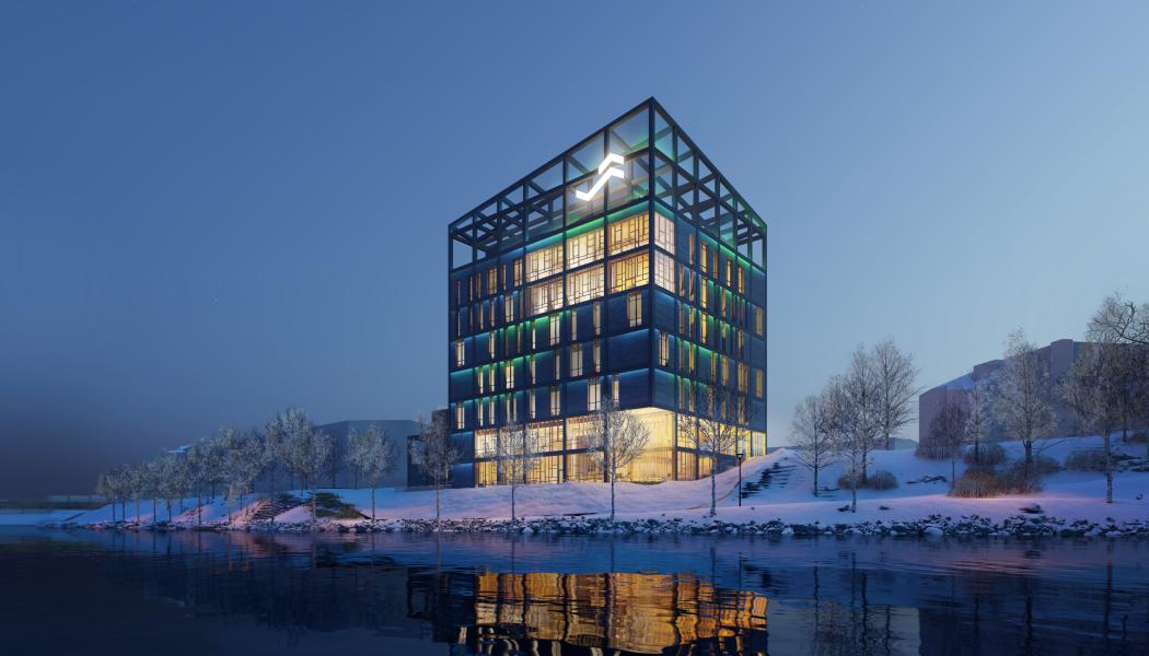 LINK Arkitektur står bakom utformningen av ACE Powerhouse i Skellefteå – en plats där forskning, utbildning och innovation möts för att påskynda elektrifieringen. Pressbild: Link Arkitektur