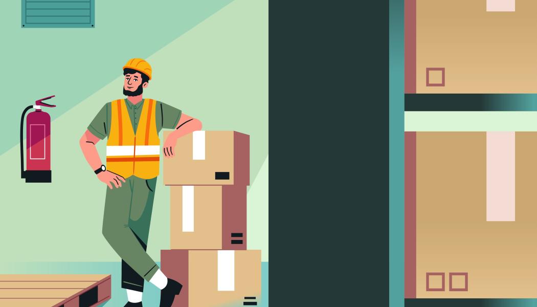 Logistik arbetare. Illustration av:  Agung Prayoga / Unsplash