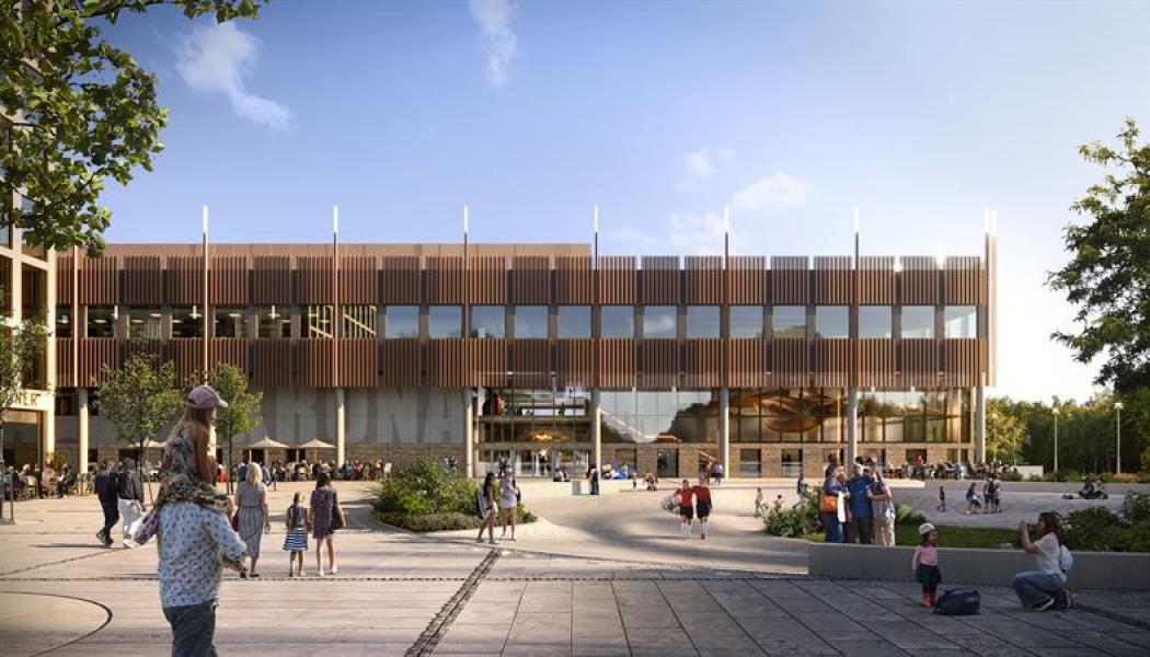 Arena Kungsbacka.Pressbild: Skanska