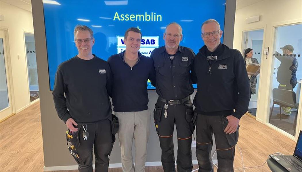  Tommy Siltala (Ventsab), Otto Stark (Assemblin), Jens Johansson (Ventsab), Jan Gustavsson (Ventsab). Fotograf: Assemblin