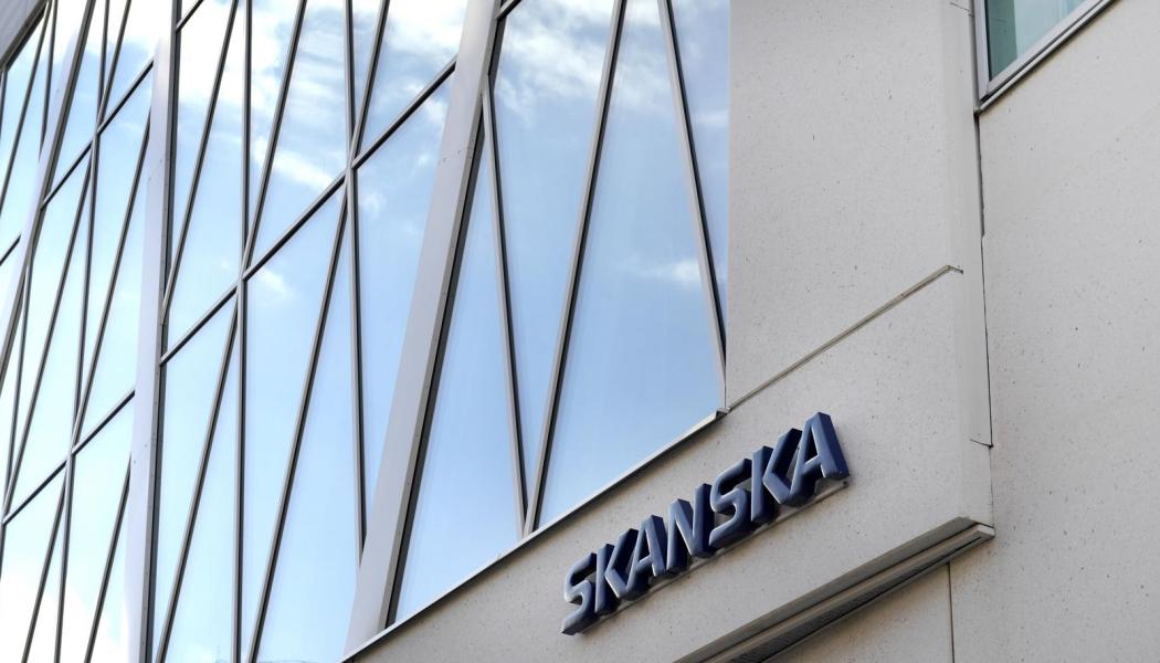 Skanska bygger motorväg. Arkivbild.