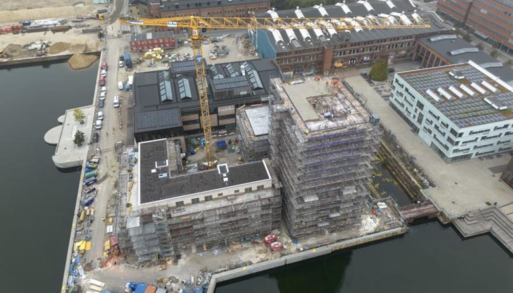 ECO-Betongen minskar koldioxidutsläpp med 1,300 ton vid Fyrskeppet. Foto: Swerock