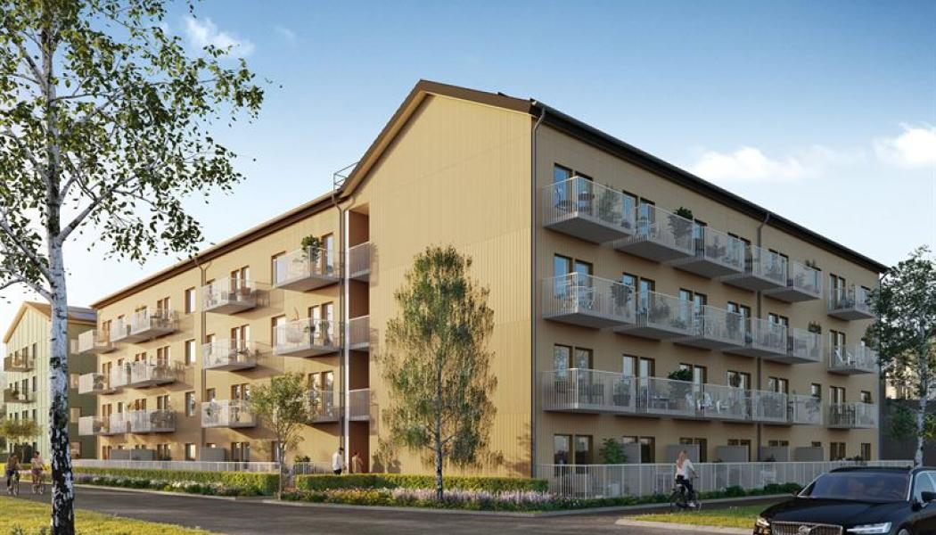 Avancerad energiåtervinning i praktiken: Storfågeln 1, Heimstadens miljövänliga flaggskepp. Illustration: Heimstaden