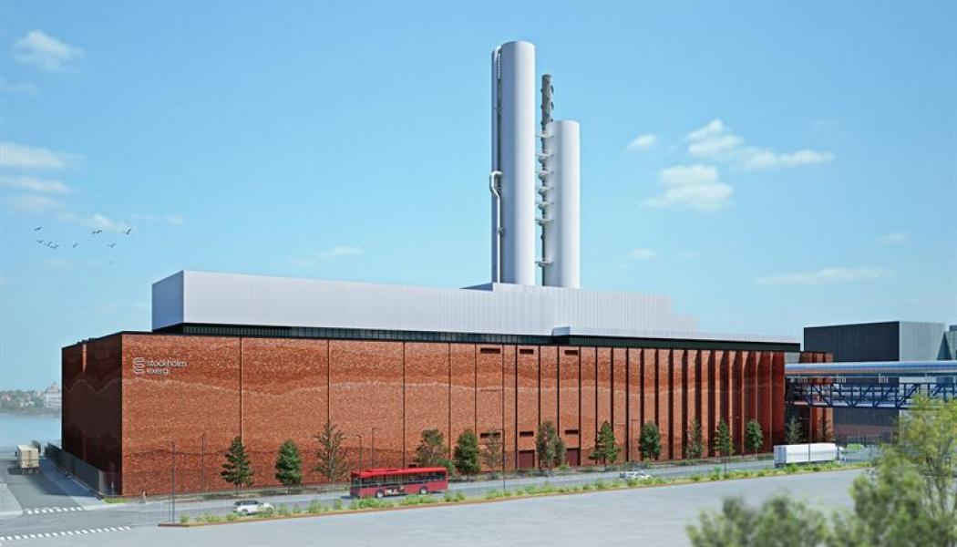 BECCS anläggning: Pressbild: Skanska Sverige