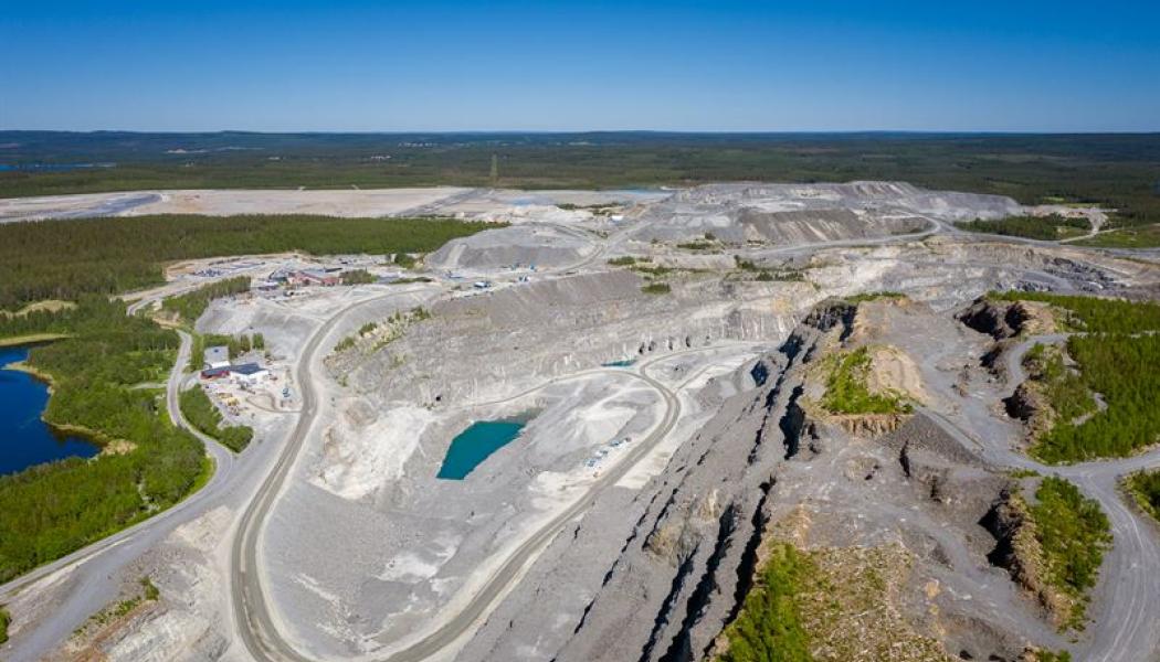Björkdalsgruvan utanför Kåge i Västerbottens län. Foto: Björkdalsgruvan AB