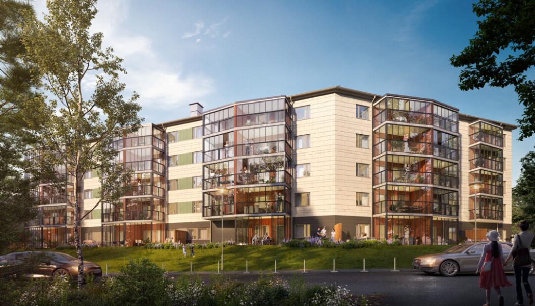 Brf Korseberg Vik i Vänersborg Bild: Riksbyggen