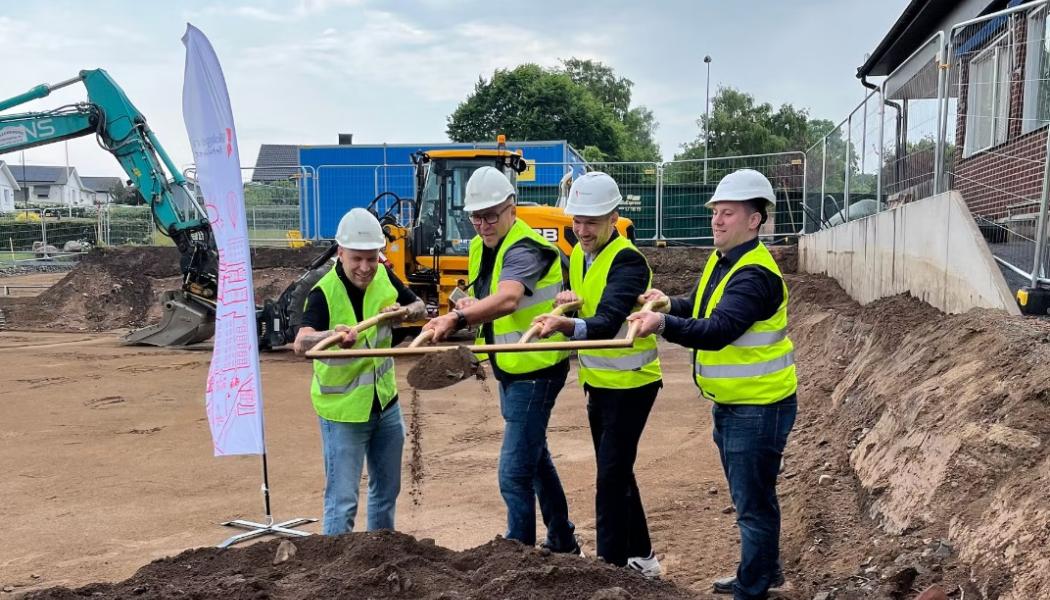 Spadtag Brf Livsglädjen i Halmstad. Pressbild: Riksbyggen