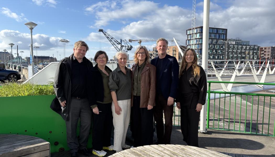 Representanter ur det vinnande team som ska bidra till utformningen av Helsingborgs nya akutsjukhus. Pressbild: LINK Arkitektur