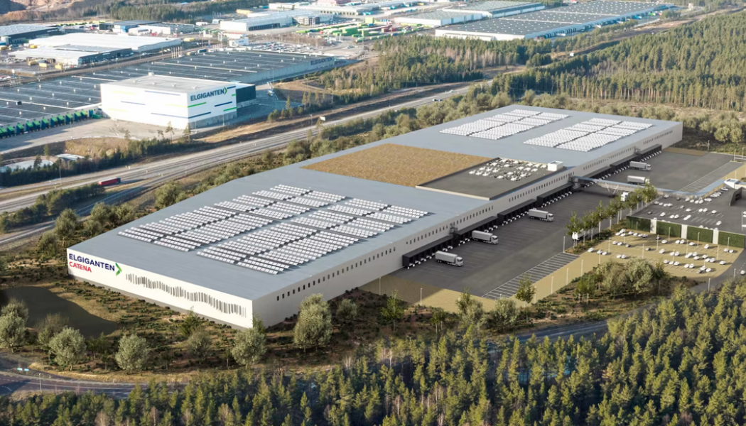 Elgigantens logistikanläggningen blir en av Nordens största. Foto: Bra