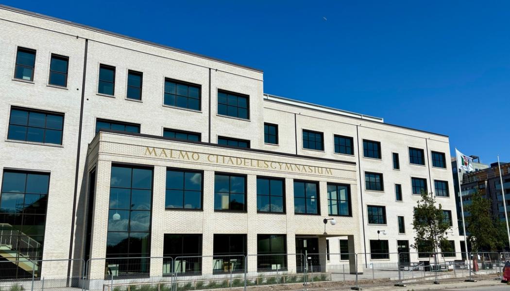 Citadellsgymnasiet är Malmös första nybyggda gymnasieskola på sextio år. Bild: Malmö stad