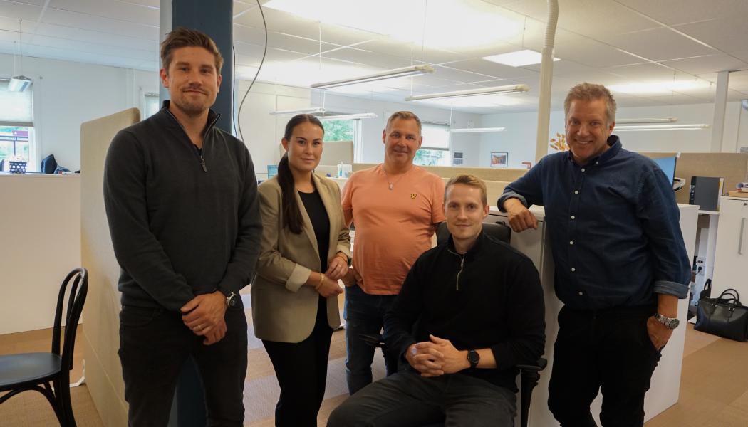 Emanuel Elofsson, Ida Hallagård, Peter Ströberg, Simon Degerman, Per Walfridsson Foto: ByggArvid