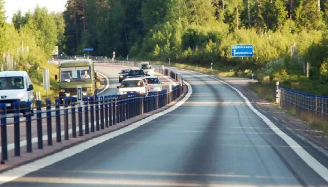 E4 mellan Kongberget och Gnarp i Gävleborg byggs om. Foto: Trafikverket