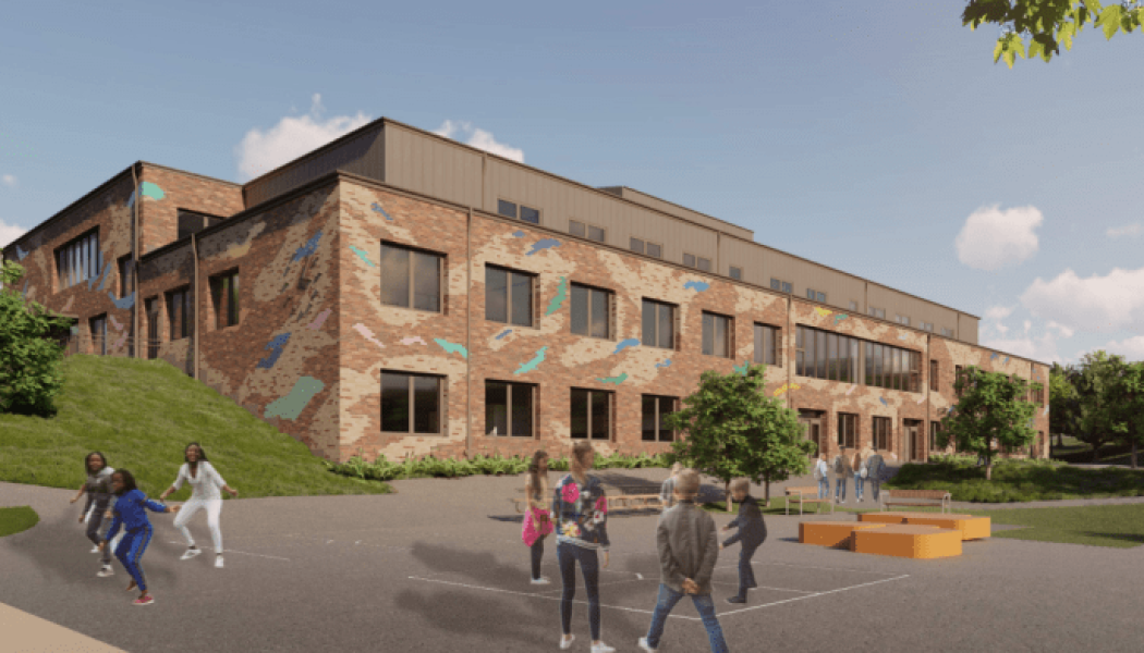 Detta är ett annat projekt som JSB genomför - Slättgårdskolan. Bild JSB.