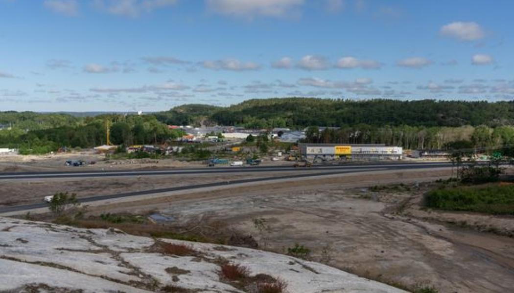 E6 Stenungsund under återuppbyggnad. Foto: Trafikverket

