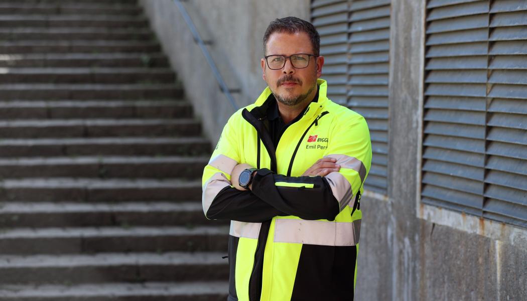 Emil Persson, Byggnads avtalssekreterare. Foto: Ulf Strand