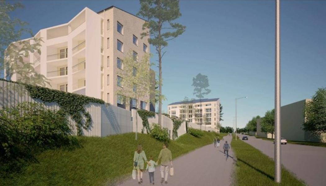    
Peab bygger bostäder i Esbo. Illustration: ArkOpen Oy